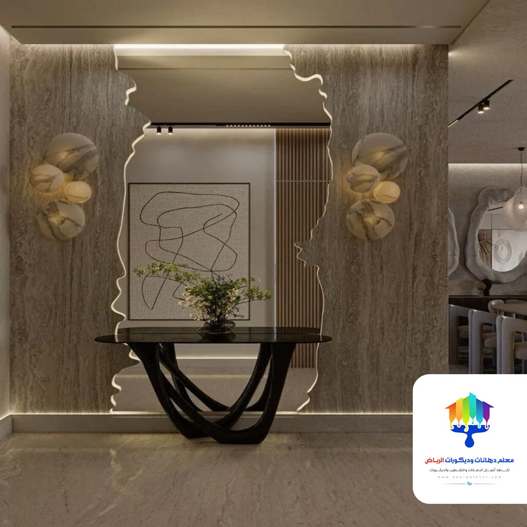 ديكور مرايا للمداخل الرياض