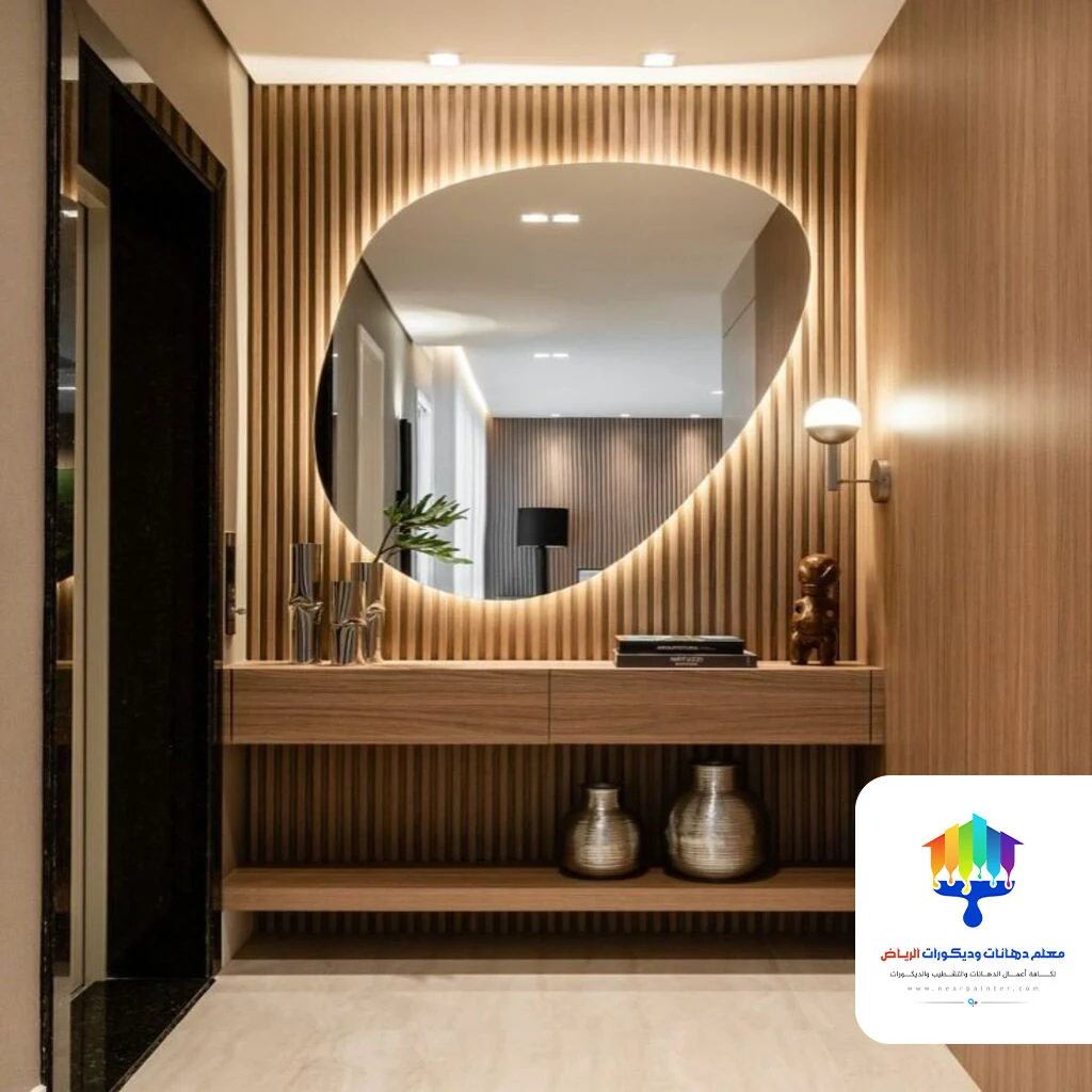 ديكور مرايا للمداخل الرياض