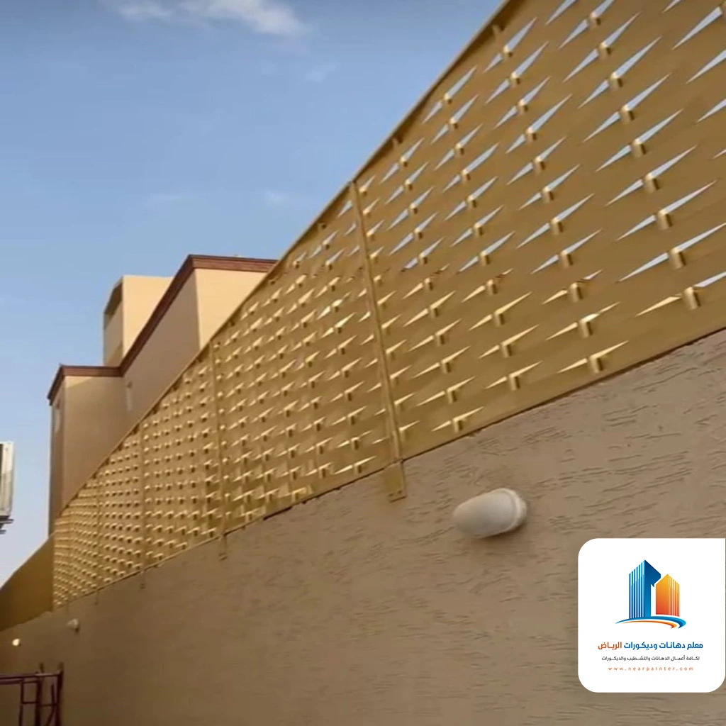 سواتر شرائح حديد حي الصحافة شمال الرياض
